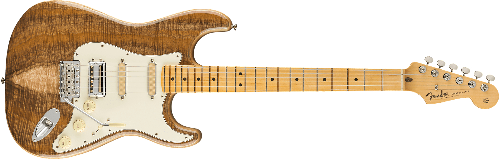 Koa Flame Ash Top Strat, la nueva Fender Rarities combina pastillas
